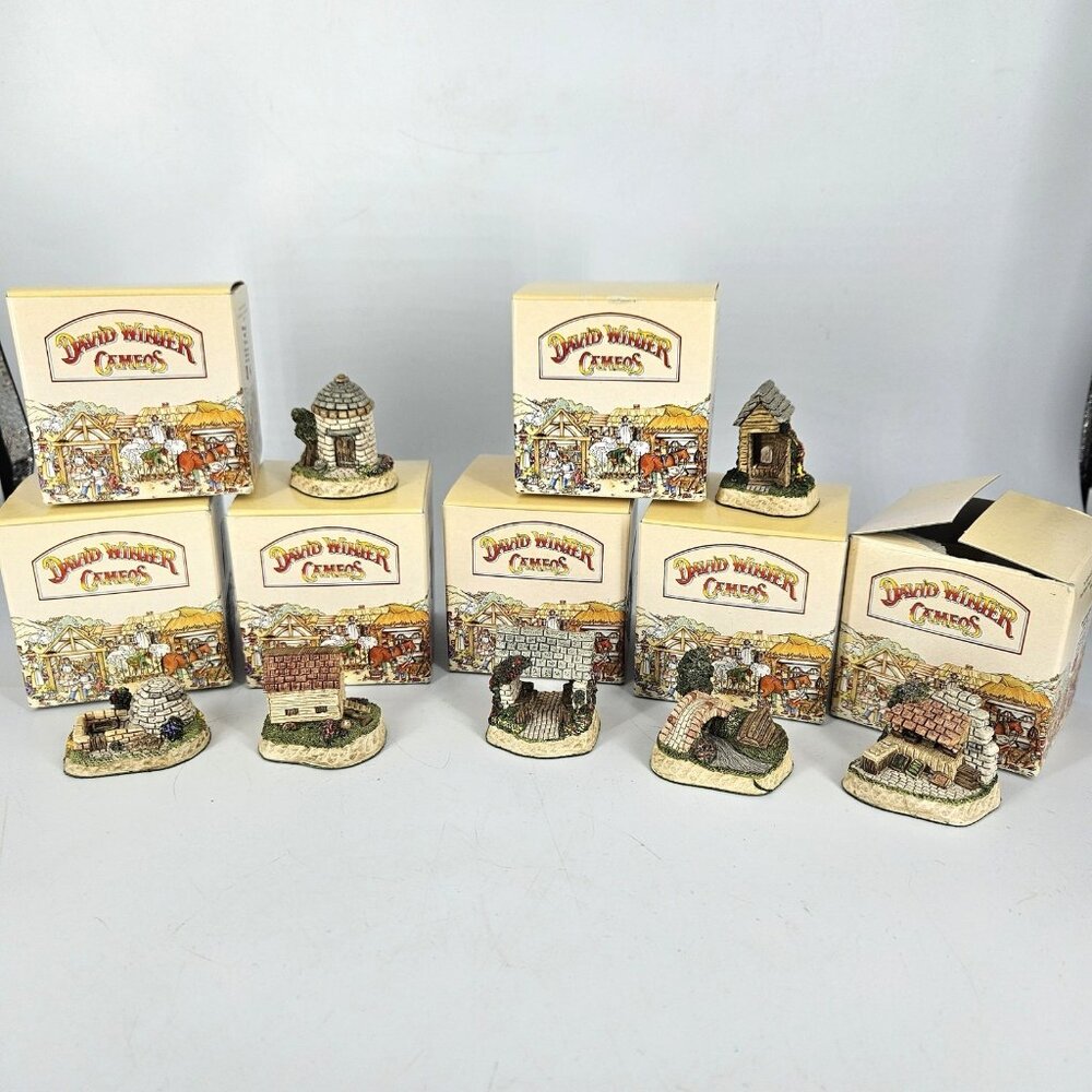 David Winter Cameos Miniature Buildings Village Mini 1991 Boxes COA UK Lot 7 - Picture 1 of 13